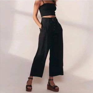 Abercrombie & Fitch Wide Leg Belt Pant